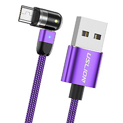 Acheter 540 Câble USB De Chargement Magnétique 360180 Violet 1m Micro USB