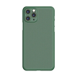 Wewoo Coque Pour iPhone 11 Pro Soft Fiber Series Antichoc PP Housse de protection Vert