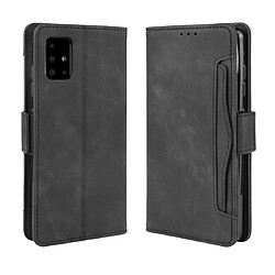 Wewoo Housse Coque Pour Galaxy S11 Wallet Style Skin Feel en cuir de veau avec fente carte séparée noir