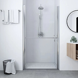 vidaXL Porte de douche verre trempé 81x195 cm