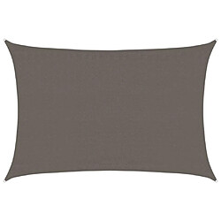 vidaXL Voile d'ombrage 160 g/m² Anthracite 3,5x4,5 m PEHD