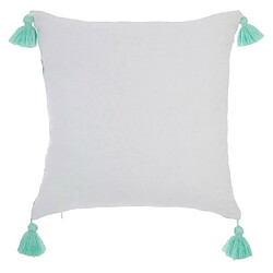 Acheter Coussin Déco 4 Pompons 40x40cm Gris