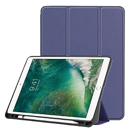 Wewoo Housse Étui Coque Etui à rabat horizontal en cuir Custer Texture pour iPad Pro 10,5 pouces / iPad Air 2019avec support à 3 rabats et fente stylo Bleu foncé