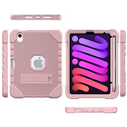 Coque en TPU antichoc, épaissi avec béquille or rose pour votre iPad mini (2021)