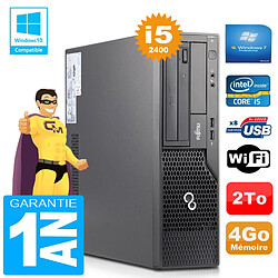 PC Fujitsu Esprimo E500 E85+ SFF Core I5-2400 RAM 4Go Disque 2 To Wifi W7 - Occasion