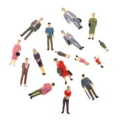 Acheter 1:42 16x Échelle En Plastique Figurines, Figure Caractère Modèle pour des Scènes Miniatures, pour des Scènes Miniatures Décor Accessoire et Sable