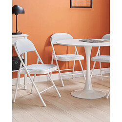 Beliani Lot de 4 chaises SPARKS Gris clair