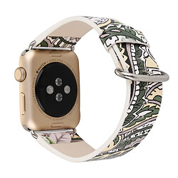 Wewoo Pour Apple Watch Series 5 & 4 44 mm / 3 & 2 & 1 42 mm Bracelet de montre à la mode floral