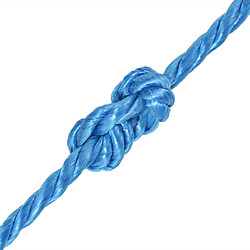 vidaXL Corde torsadée Polypropylène 10 mm 100 m Bleu