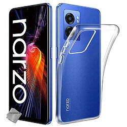 Htdmobiles Coque pour Oppo A77 5G / A57 4G / 5G / Realme Narzo 50 5G - housse etui silicone gel fine + film ecran - TRANSPARENT TPU