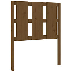 Maison Chic Tête de lit scandinave pour lit adulte,Meuble de chambre Marron miel 80,5x4x100 cm Bois massif de pin -MN19494