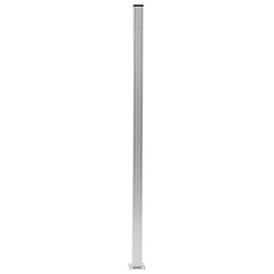 vidaXL Poteaux de clôture 3 pcs Aluminium 185 cm