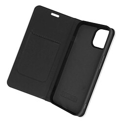 Avizar Étui pour iPhone 14 Pro Max Clapet Porte-carte Support Vidéo Design Carbone Noir