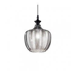 Ideal Lux Suspension Lord 1 ampoule Verre,métal Fumé