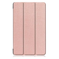 Etui en PU triple pli avec support rose pour votre Huawei MediaPad M6 8.4 pouces