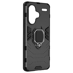 Avizar Coque pour Xiaomi Redmi Note 13 Pro Plus Anneau Support Ring Collection Noir