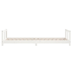 Maison Chic Lit simple Cadre de lit pour enfants,Lit d'Enfant Moderne blanc 90x200 cm bois de pin massif -MN28261 pas cher