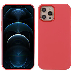 Coque en silicone, antichoc rouge pour votre Apple iPhone 12/12 Pro 6.1 pouces