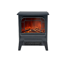 Cheminée Électrique 1950W Kekai Nebraska 35x21x44 cm Noir avec Simulation de Feu pour Intérieur pas cher