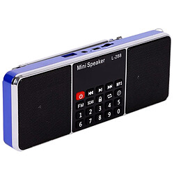 Universal MINI PORTABLE STEREO STEREO FM DISTRICTION DE DISTRICTION EXPLACEMENT LCD Prise en charge de la carte TF Carte USB Disque MP3 Player Haut-parleur (noir) | Haut-parleur portable