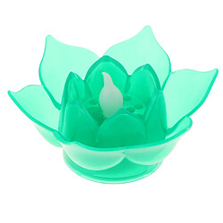 L'eau flottante de lampe de lotus de LED souhaitant la bougie artificielle allume le vert