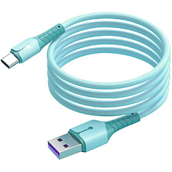 Cable USB-Type C Charge Rapide 3A Silicone Bleu 2m Pour Samsung A13 / A33 / A53 / S22 / S22 Plus / S22 Ultra Little Boutik®