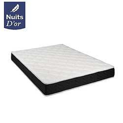 King Of Dreams Lot de 2 Matelas 140x200 x 23 cm + 2 Oreillers Mémoire + 2 Protèges Matelas Offerts avec Latex Naturel densité 80 Kg/m3 - Tissu 100% Coton - Compatible Sommiers Articulés - Soutien Ferme