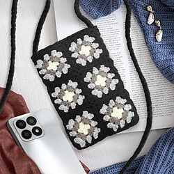 Acheter Avizar Sac Bandoulière pour Smartphone Tissé Motif Carreau Série SquareWeave Noir