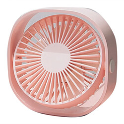 JJBRDZ-Mini Ventilateur Portable à 3 Vitesses Refroidissant Le Bureau à Domicile Mini Ventilateur USB Muet Réglable à 360 degrés, Rose