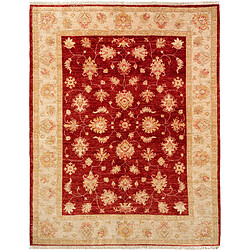 Vidal Tapis de laine 194x156 rouge Kaizar