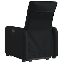 Avis vidaXL Fauteuil inclinable Noir Similicuir