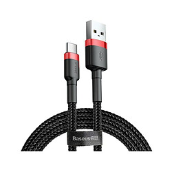 Cable de Datos Baseus Cafule USB-A para USB-C 3A 1.0m Negro