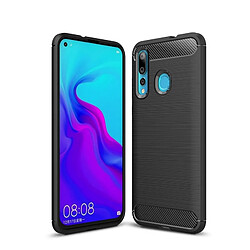 Wewoo Coque en TPU antichoc fibre de carbone texture brossée pour HuNova 4 (Noir)