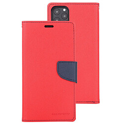 Wewoo Coque Pour iPhone 11 Pro FANCY DIARY Étui en cuir à rabat avec support logements cartes et portefeuille rouge