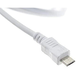 System-S Câble micro USB 5 m Blanc