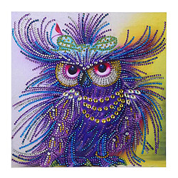 Bricolage 5D spécial en forme de diamant peinture strass animaux images Owl 1