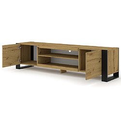 Bestmobilier Pedro - meuble tv - 188 cm