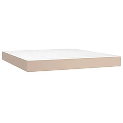 Acheter vidaXL Sommier à lattes de lit avec matelas Cappuccino 180x200 cm