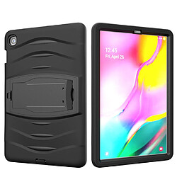 Coque en TPU + Silicone hybride antichoc avec béquille et fente pour stylo noir pour votre Samsung Galaxy Tab S5e SM-T720