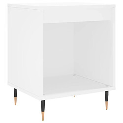 Avis vidaXL Tables de chevet 2 pcs blanc 40x35x50 cm bois d’ingénierie