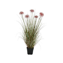 Kaemingk Plante Artificielle Allium Rose En Pot Plastique - Ø 40 x 90 cm - Nos Envies Déco