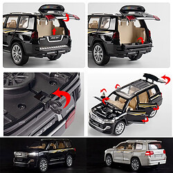 Acheter Universal 1/24 Land Cruiser SUV modèle de voiture en alliage moulage 1/32 ORV véhicule routier modèle en métal jouets cadeaux enfants voiture cadeau d'anniversaire |(Le noir)