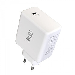 JAYM - Chargeur Maison - Rapide 3A 65w - USB-C Power Delivery -pour Apple iPhone, Samsung, Android, Macbook, Tablettes - Blanc