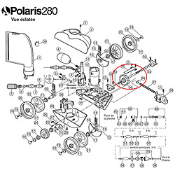 Poulie d'entraînement et arbre moteur pour polaris 180/280 - c86 - POLARIS