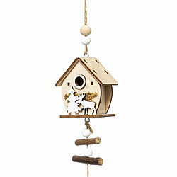 Guirlande de Noël Maison & Cerf Glacé 150cm Naturel