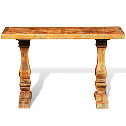 Acheter vidaXL Table console Bois de récupération massif