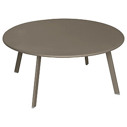 Hesperide Table basse de jardin ronde Saona - Diam. 90 cm - Marron tonka