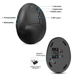 Yonis Souris Ergonomique Rechargeable Gaming Sans Fil pas cher