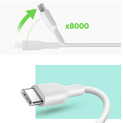 Câble USB-C vers USB-C Blanc 1m, Belkin pas cher