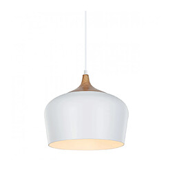 Luminaire Center Suspension moderne Britta blanc, acier et aluminium